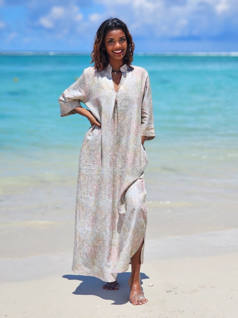 Amara dress pastel caramel