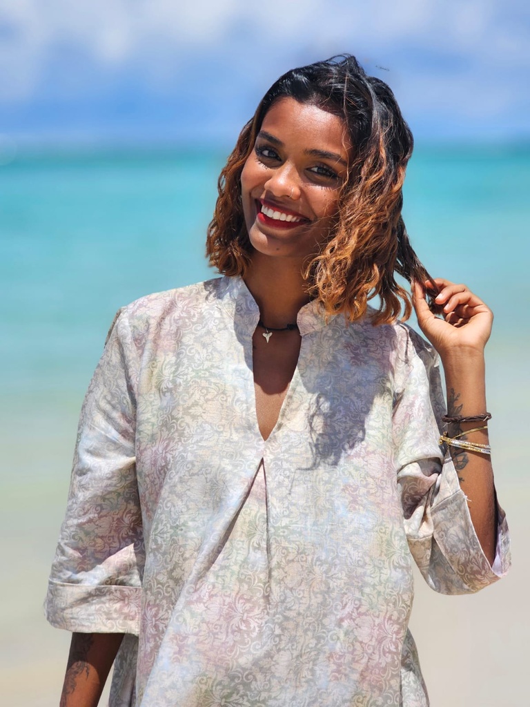 Amara dress pastel caramel