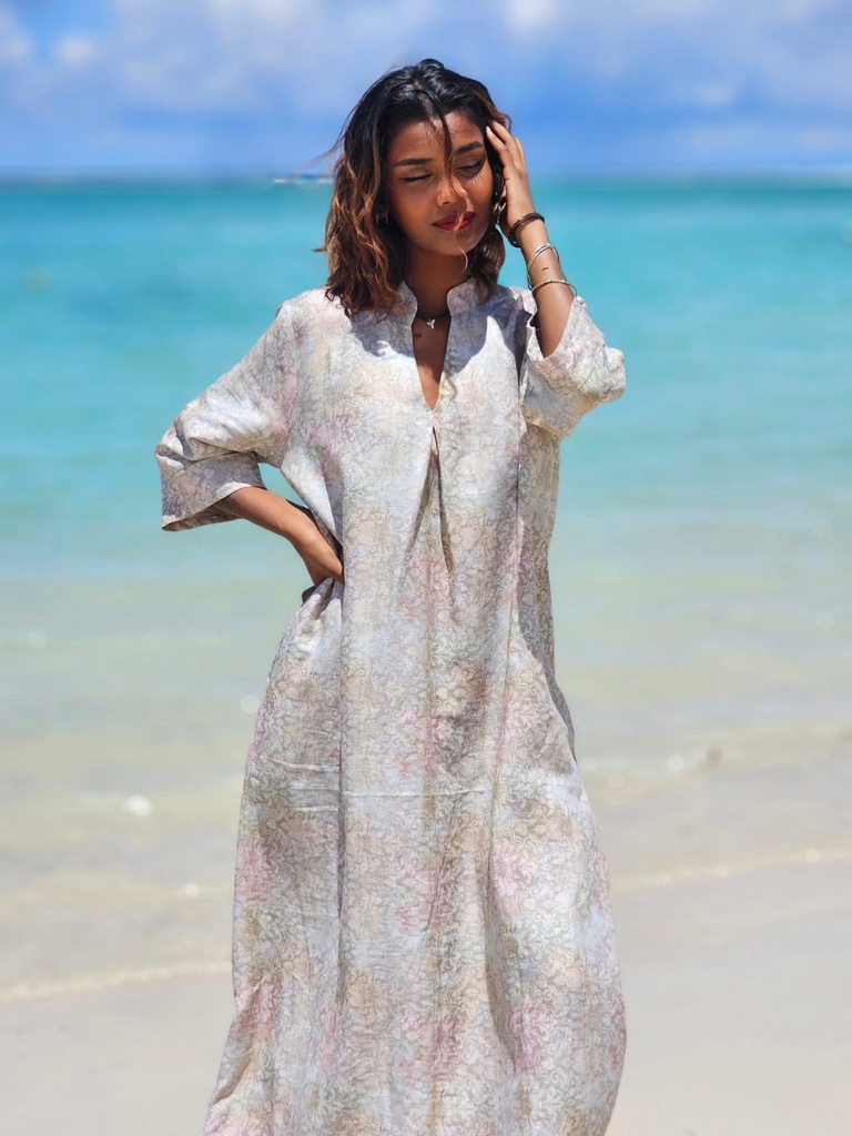 Amara dress pastel caramel