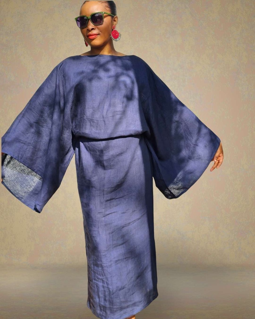 Linen kimono dress