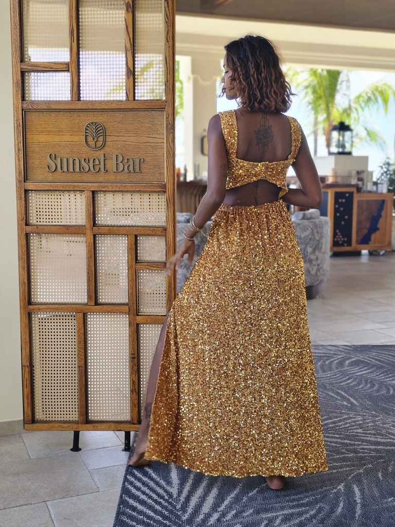 Mamba dress gold