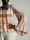 Sunset Tie-Dye Flared Sleeve Top