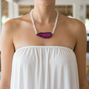 Hot pink diva necklace