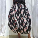 Midnight peacock cotton print