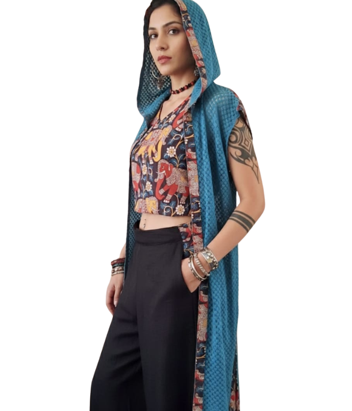 Eclipse cardigan hasti with trousers and top included