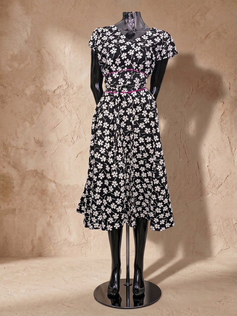 Dea dress midnight bloom