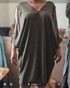 Amani dress olive green soft cotton