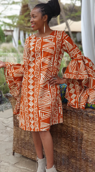 Tribal Orange - Lea haljina