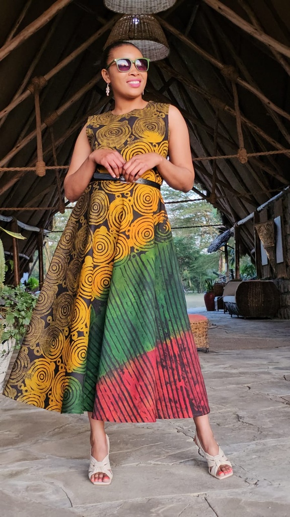 Tricolore Grace in batik