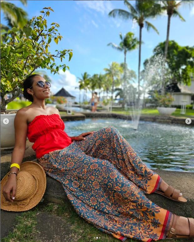 Silk palazzo - floral