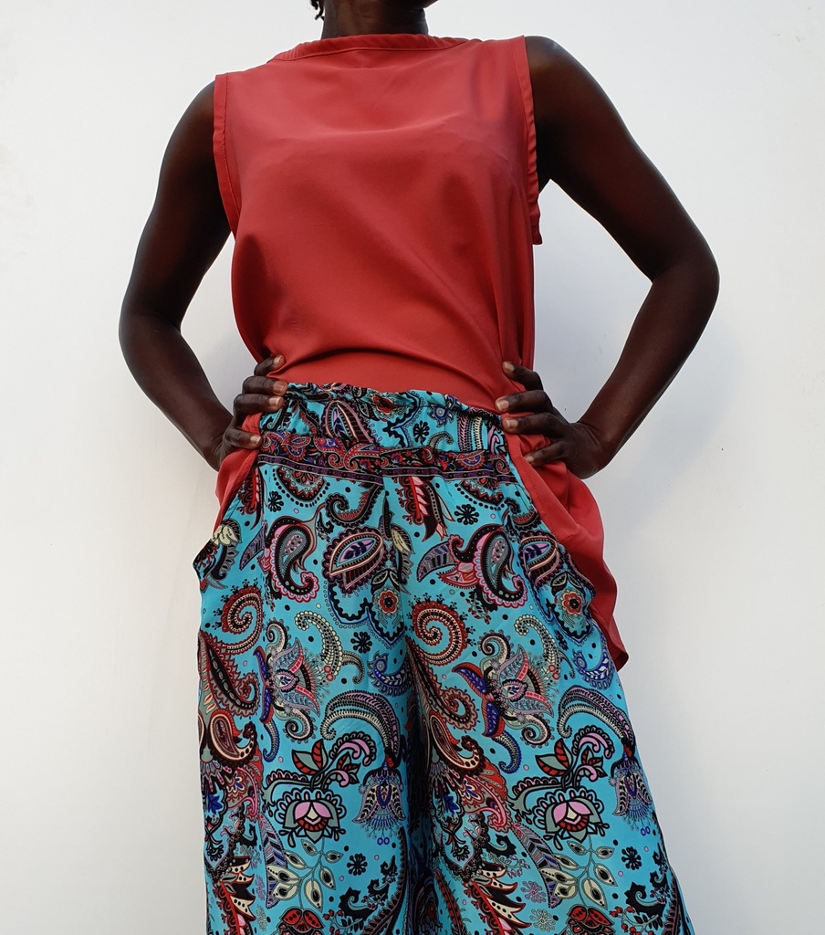 Silk palazzo - starling