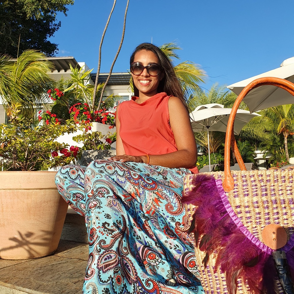 Silk palazzo - starling