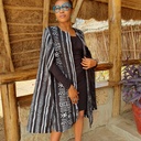 Pelerina - Tribal crno beli