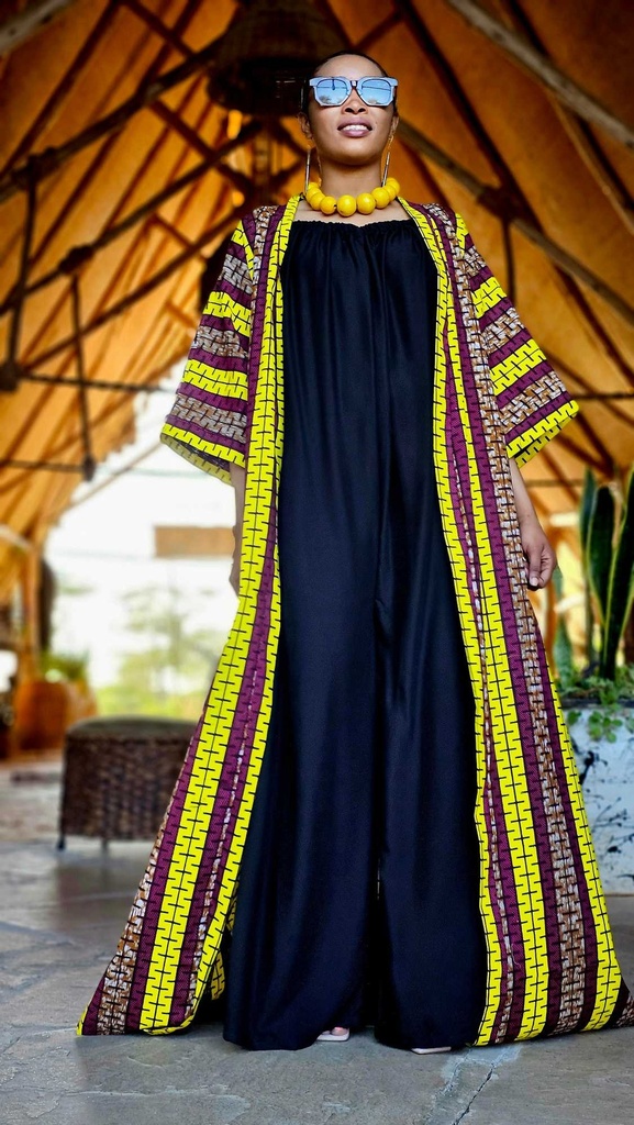 Kimono - lemon stripe