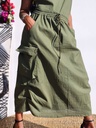 Cargo skirt olive