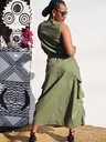Cargo skirt olive