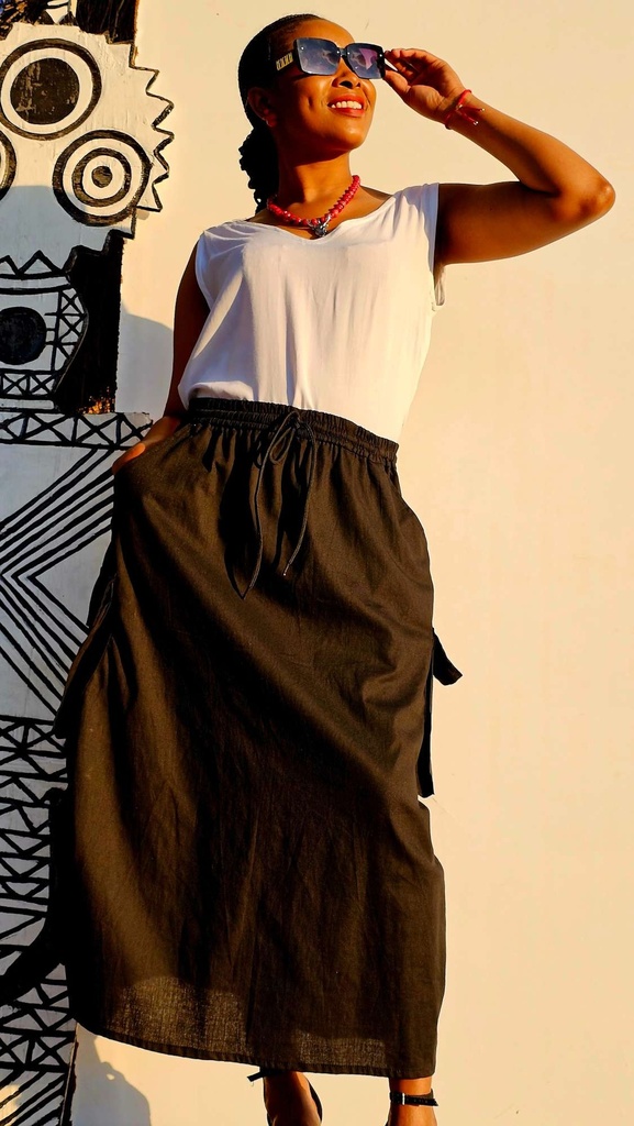 Cargo skirt black