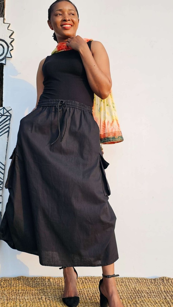 Cargo skirt black