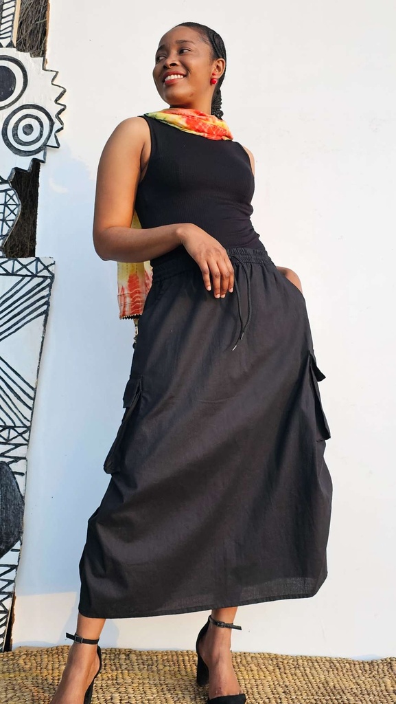 Cargo skirt black