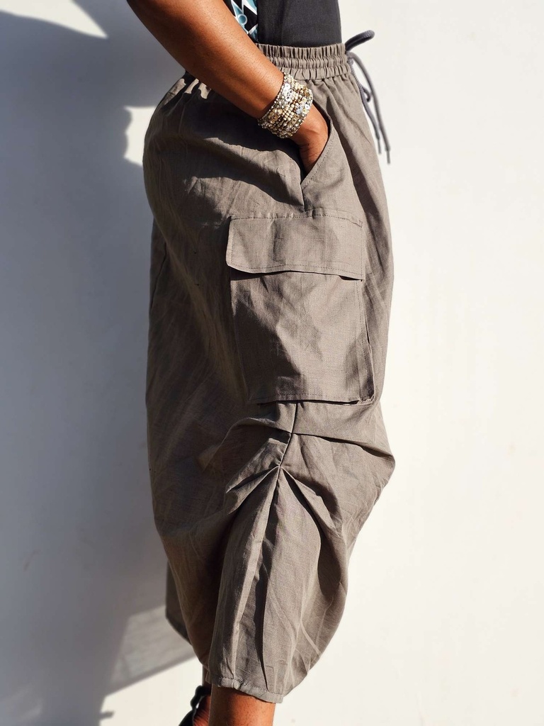 Cargo skirt khaki