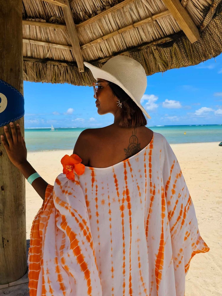 Off the shoulder kaftan