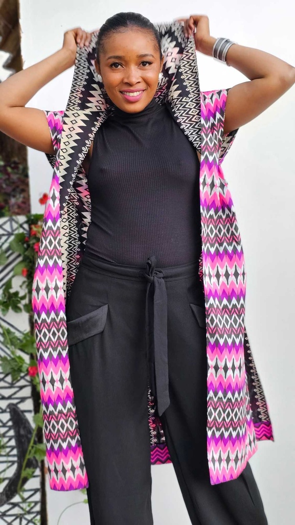 Eclipse, reversible hoodie - hot pink