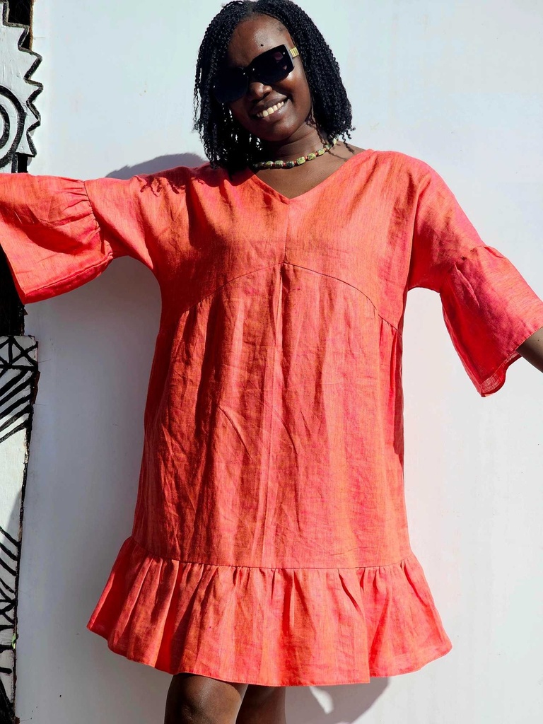 Malaika dress- hot pink