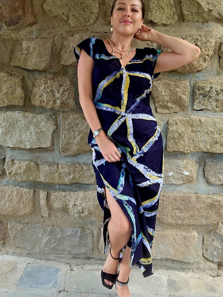 Pandora dress abstract batik