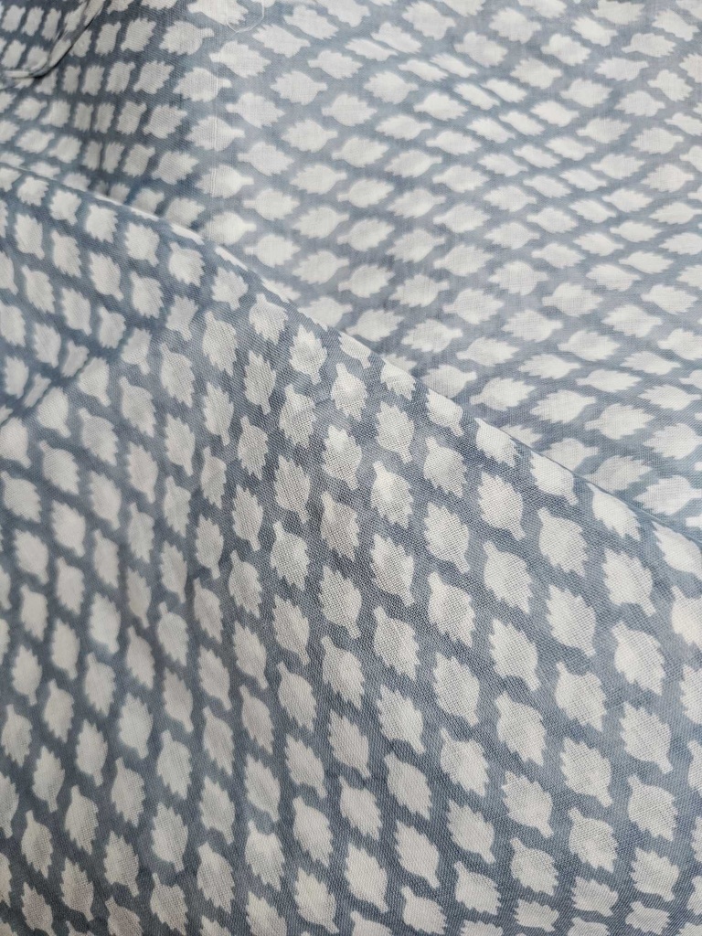 Sheer cotton light grey