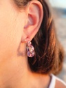 Clear lilac earrings
