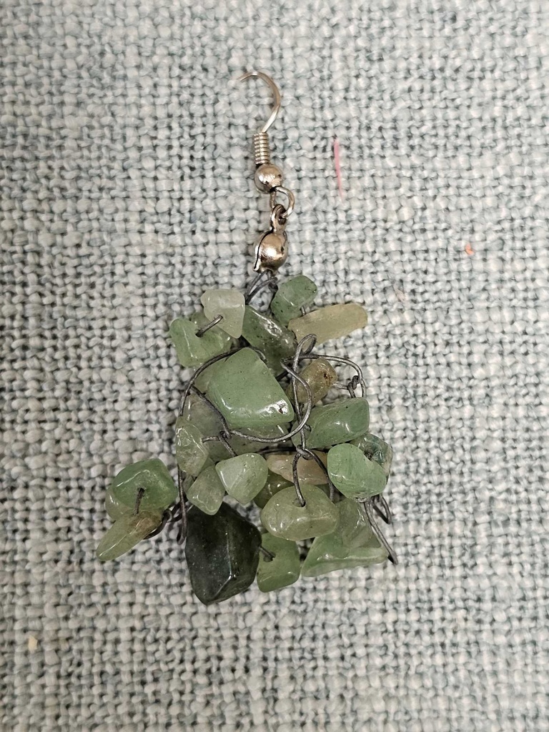 Emerald drop earrings