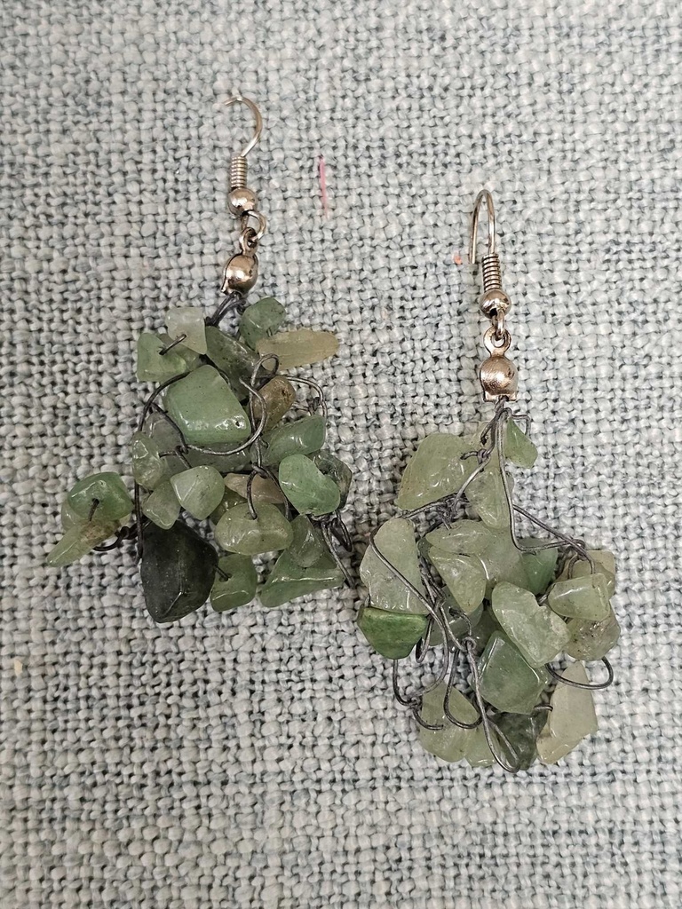 Emerald drop earrings