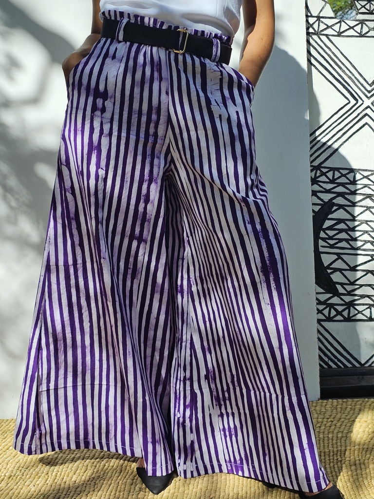 Batik purple stripes