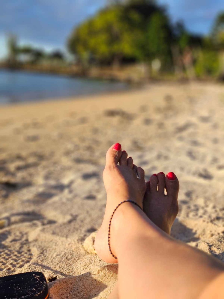 Topaz Swarovski anklet