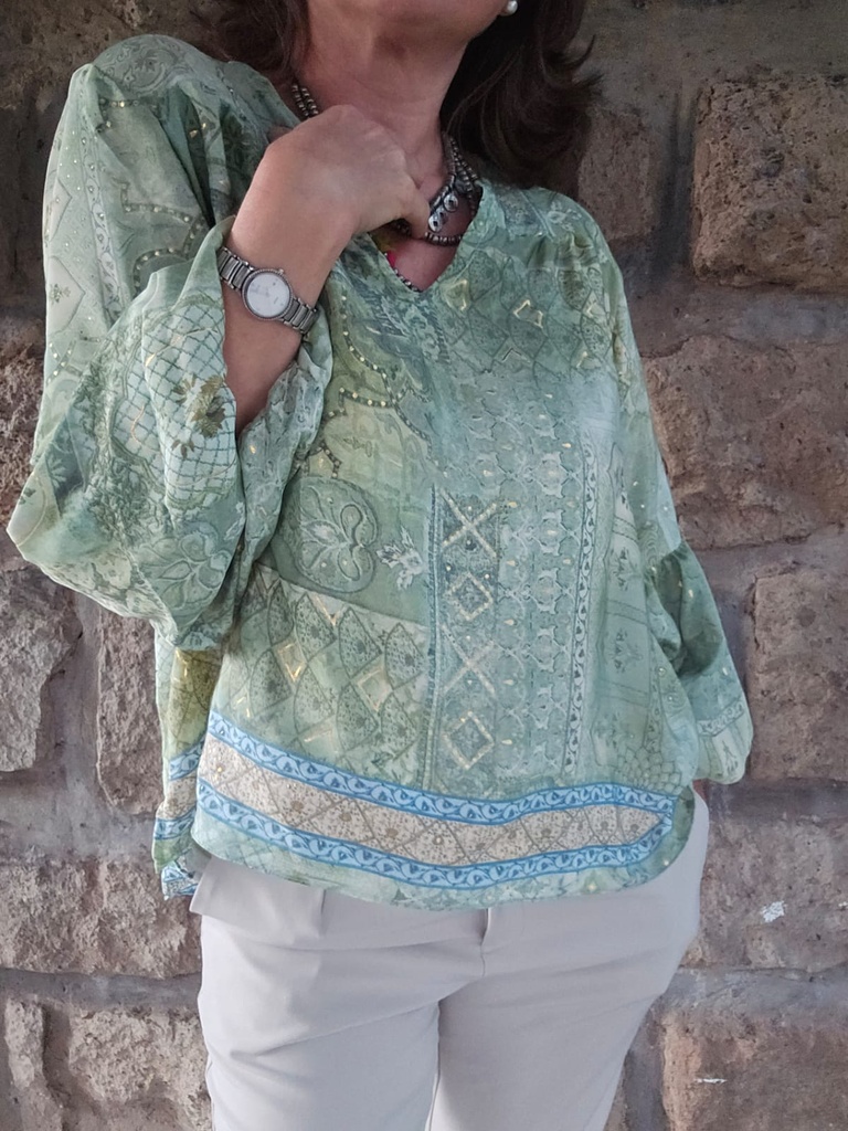 Opulence drop silk shirt