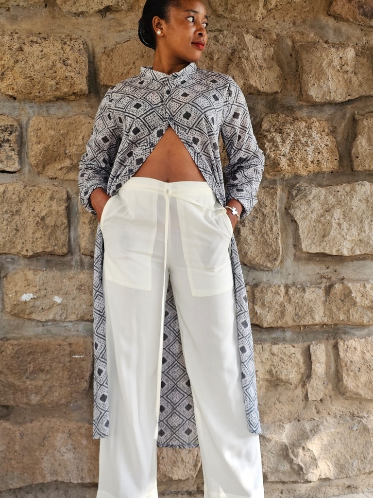 Long linen shirt Dorian Grey