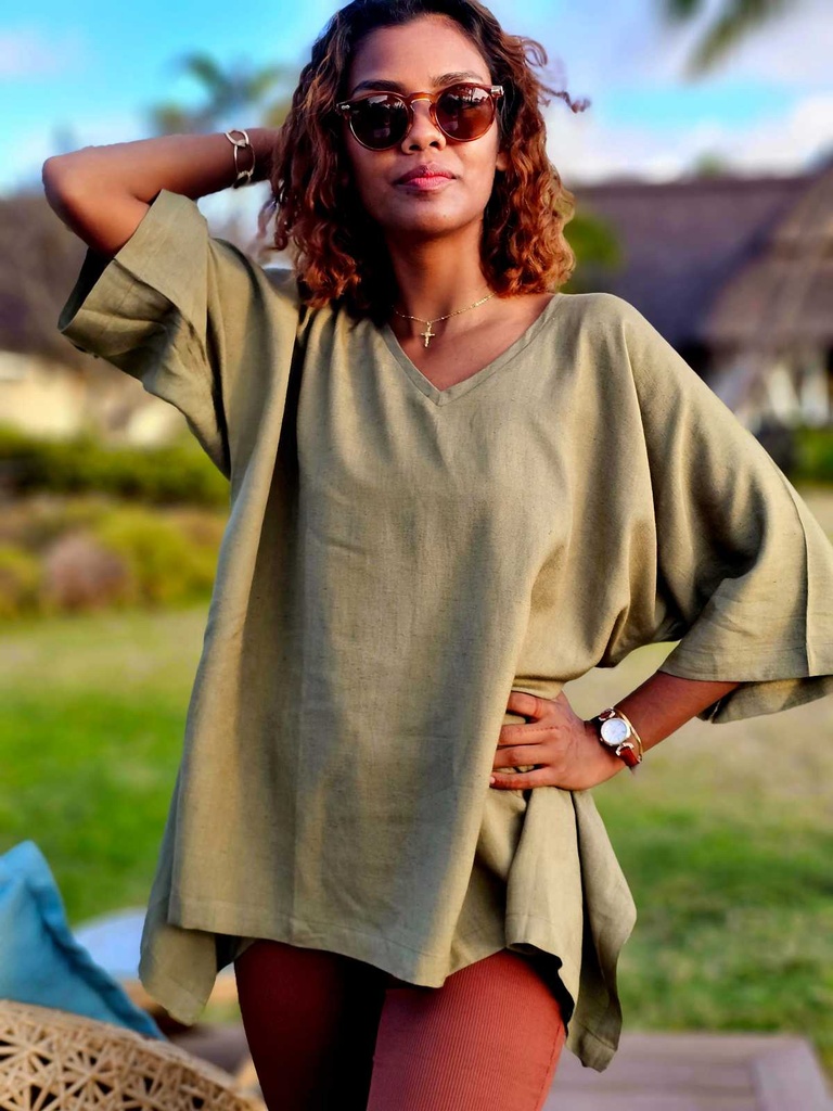 Dahlia asymmetric olive