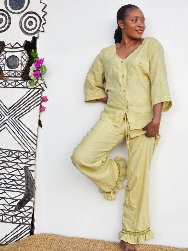 Lounge wear PJ pale olive