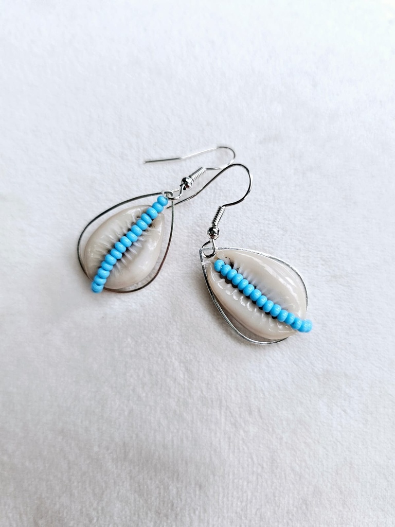 Turquoise shell earrings