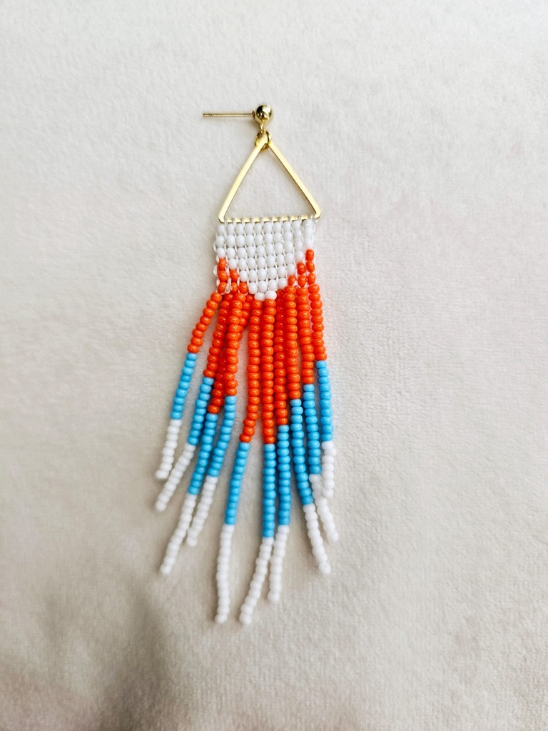 Tricolore earrings