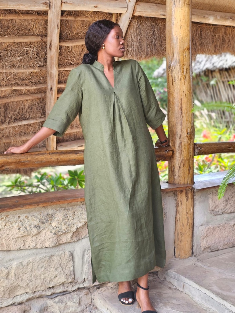 Amara dress jungle green