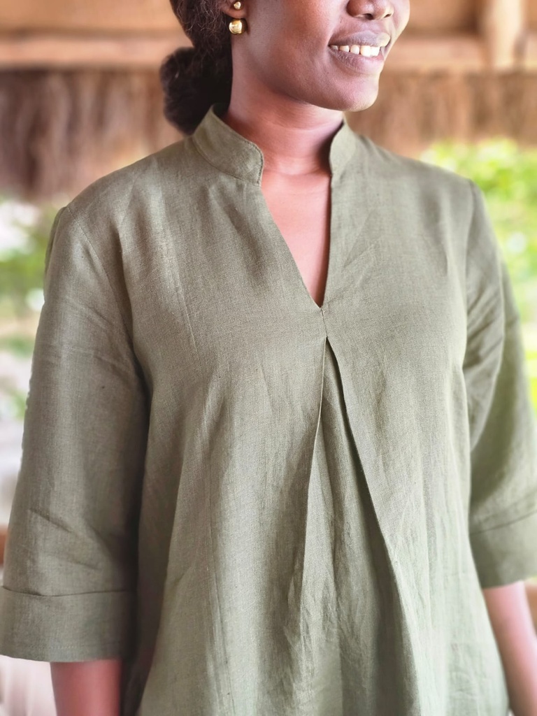 Amara dress jungle green