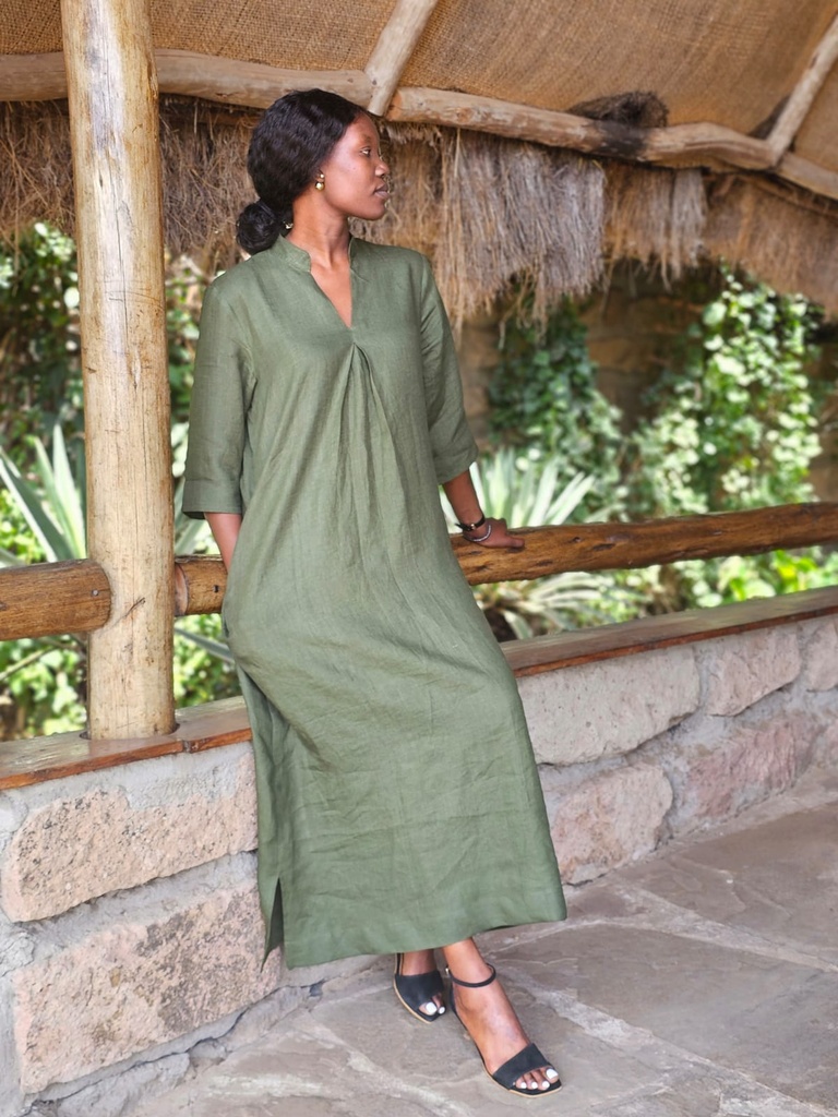 Amara dress jungle green