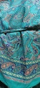 Turquoise silk