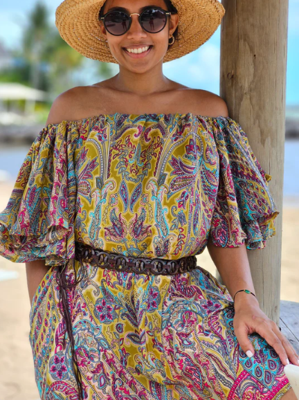 Silk Floral - Kipepeo Tunika