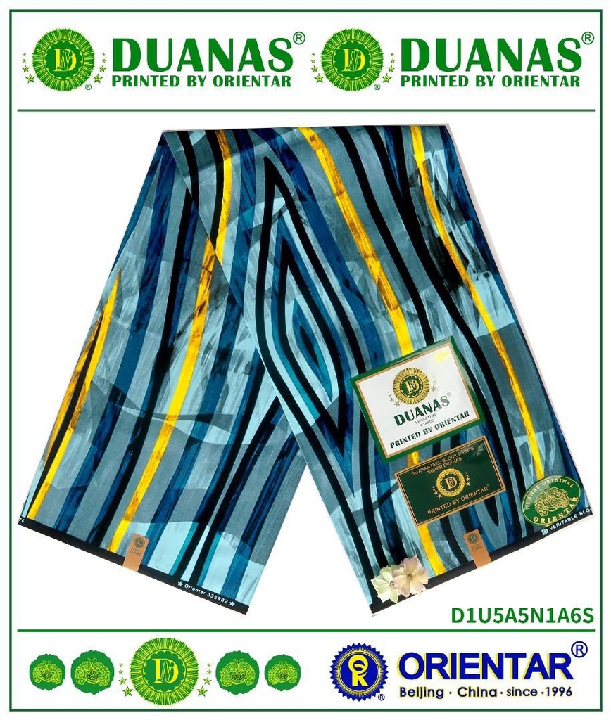 blue rain cotton print