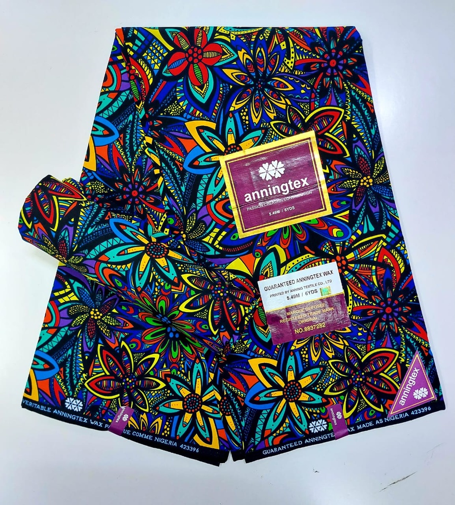 summer field flowers cotton print