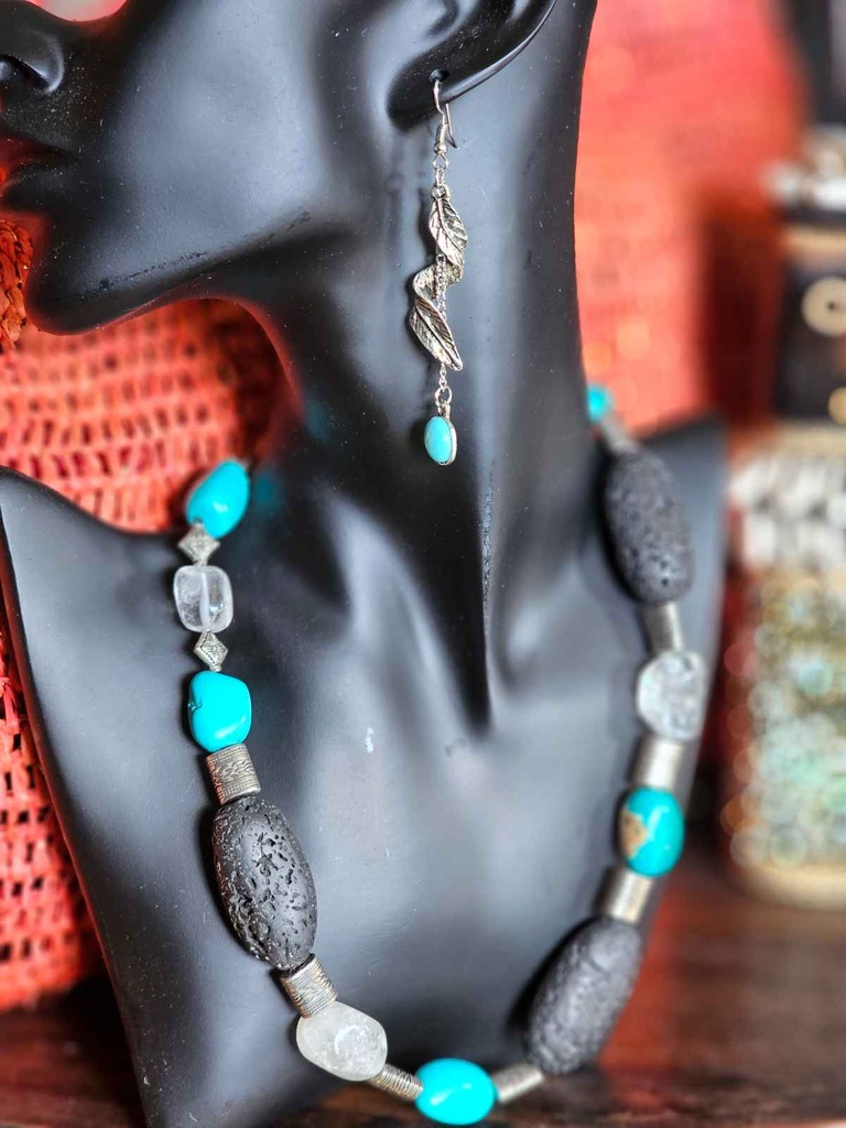 Lava stone turquoise