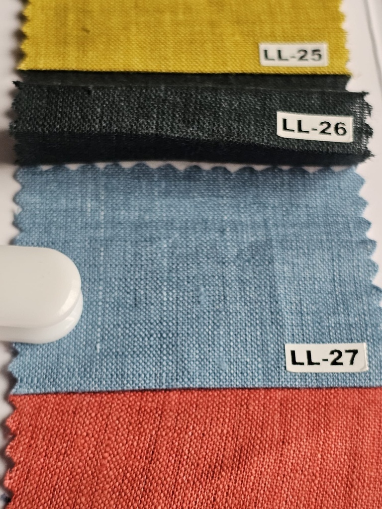 Azure blue linen - LL 27
