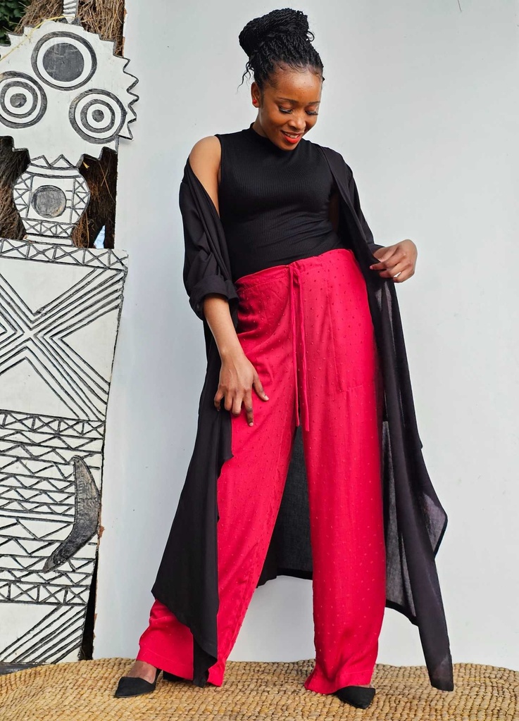 Asymmetric cardigan - black
